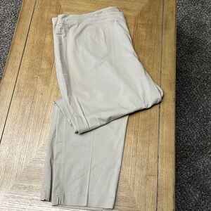 J.Jill Size 24w Flat front, side zip khaki ankle pants NWT